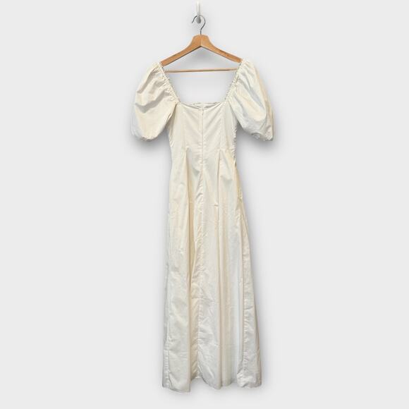 House of CB Felizia White Puff Sleeve Maxi Sundress Size XS - Picture 9 of 16